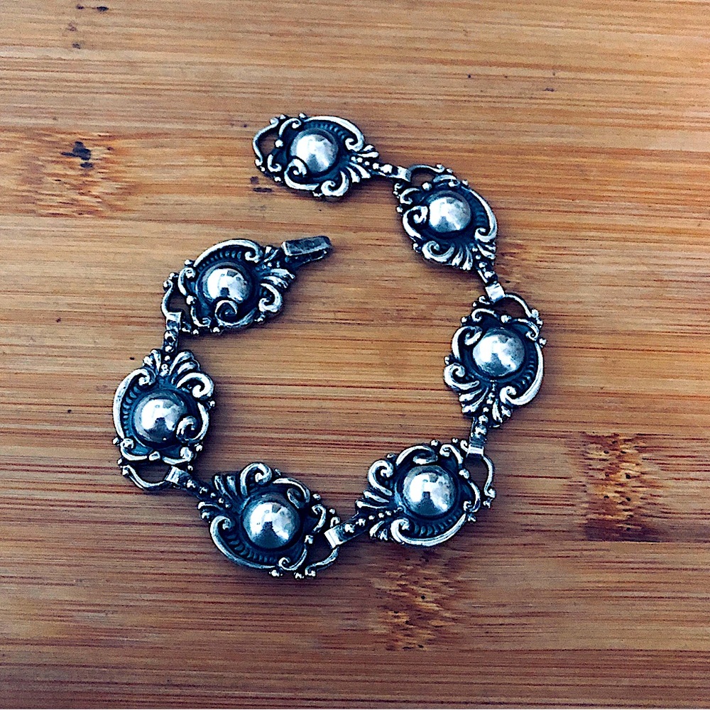 $196  Vintage Designer Estate Bracelet  Sterling  Marked TR-114 MBJ 925 MEXICO - Picture 5 of 7